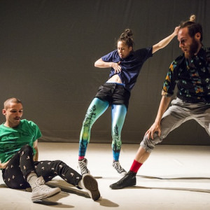 James Batchelor, Lauren Langlois and Benjamin Hancock in SPACEPROJECT.  Photo:  Gregory Lorenzutti.